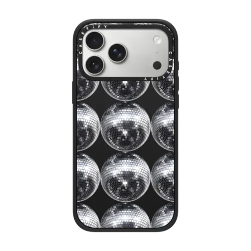Disco Grid | iPhone 17 Pro Max / Impact Case MagSafe Compatible / Matte Black | Image 1