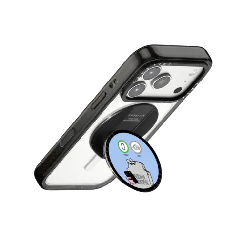 Low Brain Alert | Snappy Grip Stand / Snappy Grip Stand MagSafe Compatible / Black | Image 3