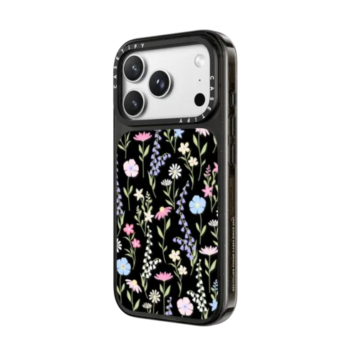 pink pastel cute floral | iPhone 18 Pro Max / Impact Case MagSafe Compatible - Glossy / Glossy Black | Image 2