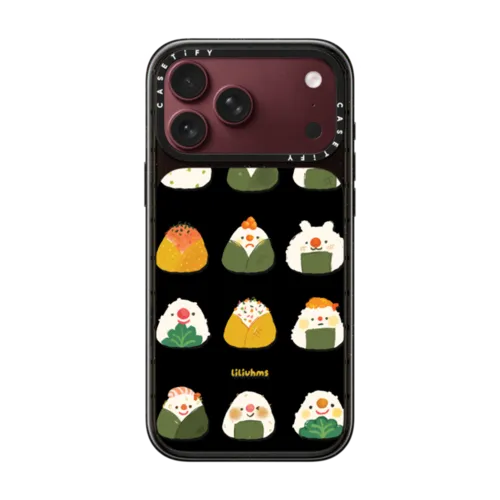 Onigiri Riceball Rolodex | iPhone 18 Pro Max / Impact Case MagSafe Compatible - Glossy / Glossy Black | Image 1