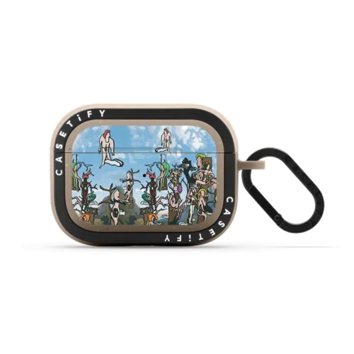 WrevoLutionX "World" AirPods Case | AirPods Pro 2 / Earbuds Bounce Case / Matte Taupe | Image 1