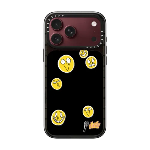 Le Tennis Phone Case | iPhone 18 Pro Max / Impact Case MagSafe Compatible - Glossy / Glossy Black | Image 1