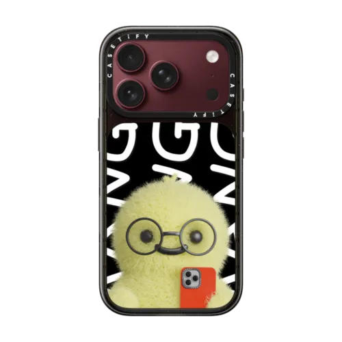 MANG in Glasses | iPhone 18 Pro / Impact Case MagSafe Compatible - Glossy / Glossy Black | Image 1