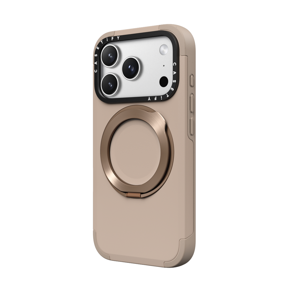 iPhone 17 Pro Max - Force Ring Stand Case - Taupe