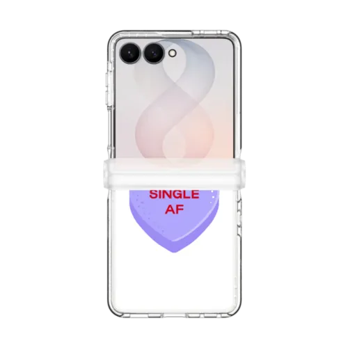 Single AF - Blank Slate | Galaxy Z Flip8 / Impact Clear Magnetic Case / Clear | Image 1
