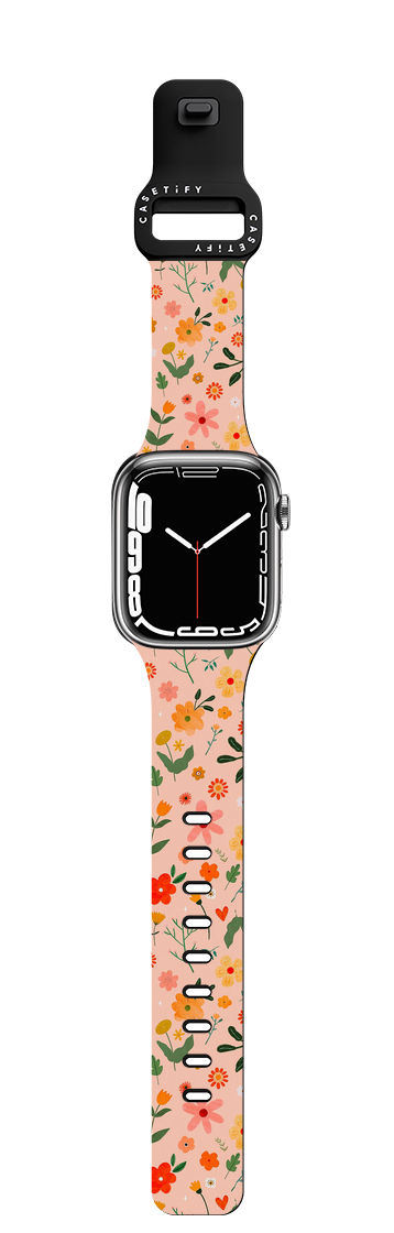 Spring flowers by Arual | Apple Watch Series 7-9 (45mm) / Impact Band / Black | Image 1