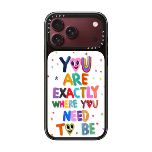 You are exactly where you need to be | iPhone 18 Pro Max / Impact Case MagSafe Compatible - Glossy / Glossy Black | Image 1