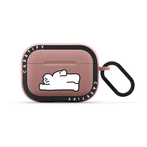 SLEEPING SOSO | AirPods Pro 2 / Earbuds Bounce Case / Matte Dusty Rose | Image 1