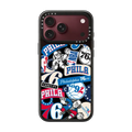 Philadelphia 76ers Sticker Mania Phone Case | iPhone 18 Pro Max / Impact Case MagSafe Compatible - Glossy / Glossy Black | Image 1