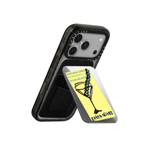 Extra Olives | Snappy Cardholder Stand / Snappy Mirror Cardholder Stand MagSafe Compatible / Silver | Image 3