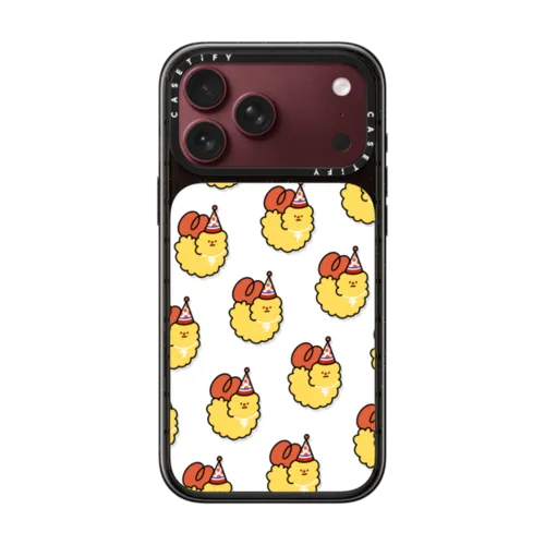 Party Shrimps by SADSHRIMPS | iPhone 18 Pro Max / Impact Case MagSafe Compatible - Glossy / Glossy Black | Image 1