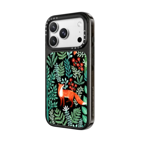 Fox in the Woods | iPhone 18 Pro Max / Impact Case MagSafe Compatible - Glossy / Glossy Black | Image 2