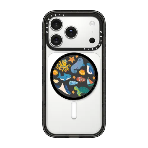 Deep Ocean Wonders | Snappy Grip Stand / Snappy Grip Stand MagSafe Compatible / Black | Image 1