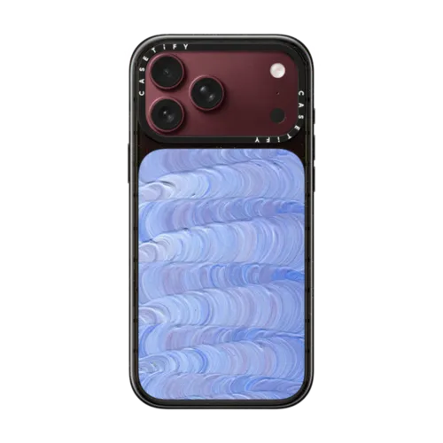 Lavender Ribbon by Katie Over | iPhone 18 Pro Max / Impact Case MagSafe Compatible - Glossy / Glossy Black | Image 1