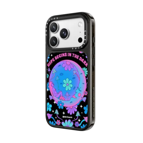 Hope Begins in the Dark by Kelsie Cosmic | iPhone 18 Pro Max / Impact Case MagSafe Compatible - Glossy / Glossy Black | Image 2