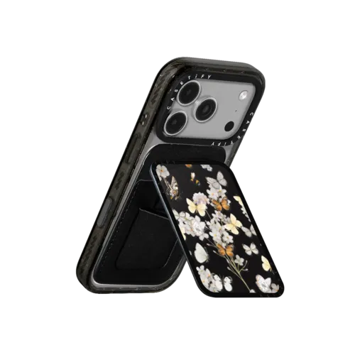 BUTTERFLY SUNDAY | Snappy Cardholder Stand / Snappy Cardholder Stand MagSafe Compatible / Black | Image 3