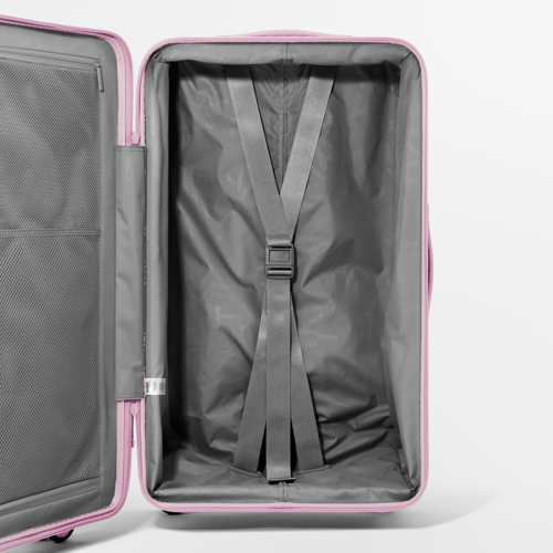 Lobster Sunflower Pattern | 29" Check-In Trunk Suitcase / Bounce Suitcase / Glossy Primrose Pink | Image 3