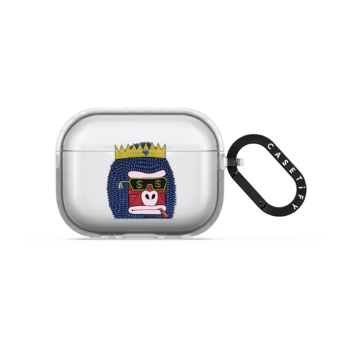King Bling Bruce Airpods Case by Mulga | AirPods Pro 3 / Earbuds Impact Case / Frost | Image 1