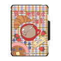 Sleepy Breakfast Bunny | iPad Pro 11-inch (M4/M5) / iPad Impact Folio Case / Black | Image 1
