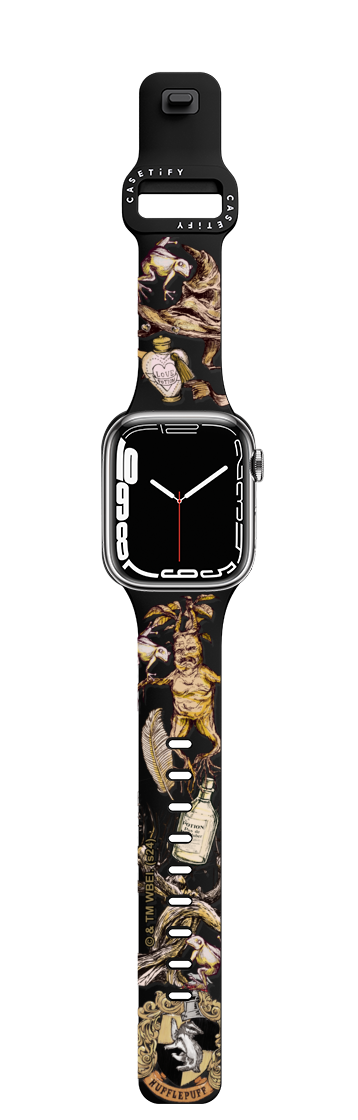 Hufflepuff Watch Band | Apple Watch Series 7-9 (45mm) / Impact Band / Black | Image 1