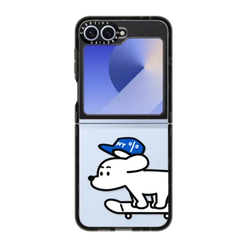 Skater JOHN (Standard) | Galaxy Z Flip6 / Impact Case / Black | Image 1