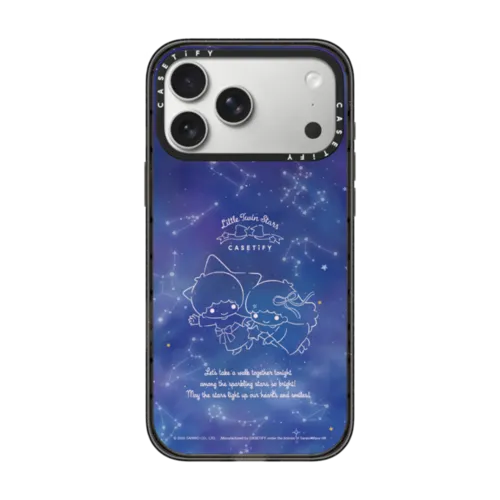 Little Twin Stars Starlit Adventures Phone Case | iPhone 17 Pro Max / Impact Case MagSafe Compatible / Black | Image 1