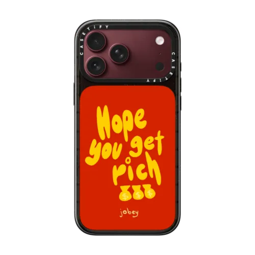 Hope You Get Rich | iPhone 18 Pro Max / Impact Case MagSafe Compatible - Glossy / Glossy Black | Image 1