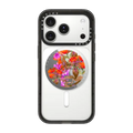 Burning Flowers | Snappy Grip Stand / Snappy Mirror Grip Stand MagSafe Compatible / Silver | Image 1