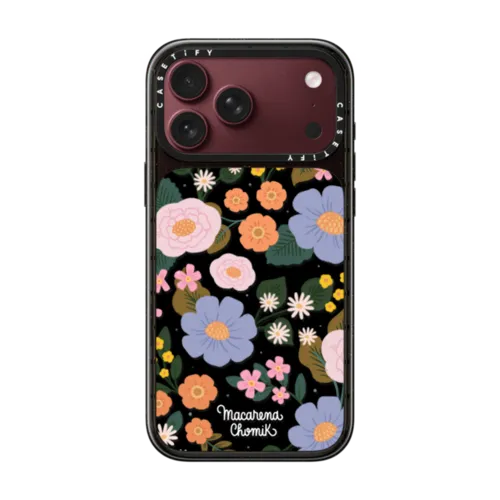 Wildflower Dreams by Macarena Chomik | iPhone 18 Pro Max / Impact Case MagSafe Compatible - Glossy / Glossy Black | Image 1