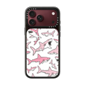 Pink Sharks | iPhone 18 Pro Max / Impact Case MagSafe Compatible - Glossy / Glossy Black | Image 1