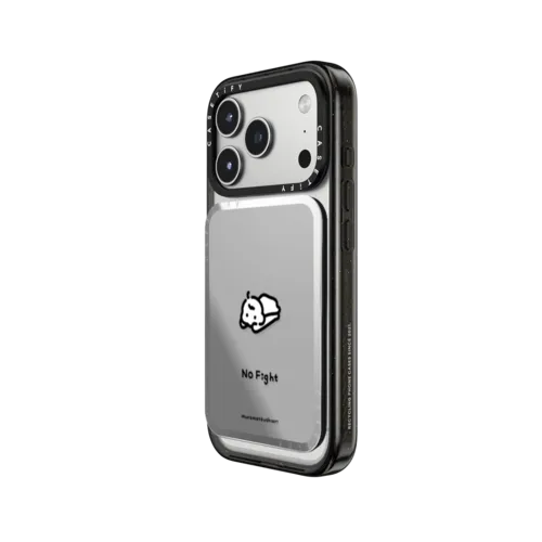 No Fight | Snappy Cardholder Stand / Snappy Mirror Cardholder Stand MagSafe Compatible / Silver | Image 2
