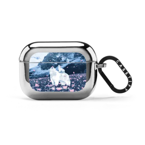 You in the flower garden | AirPods Pro 2 / Earbuds Mirror Case / Silver | Image 1