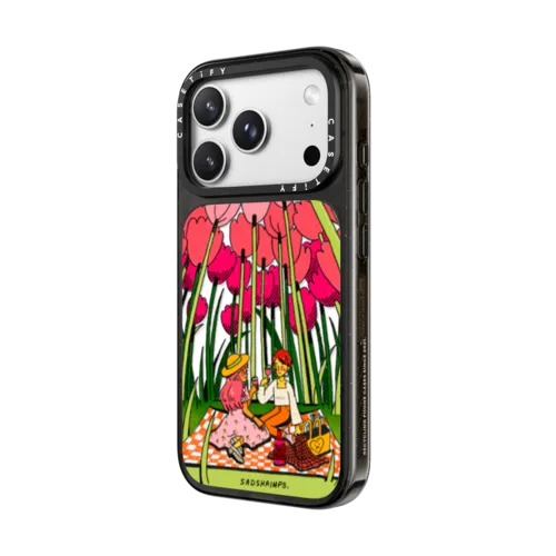 Tulip Picnic by SADSHRIMPS | iPhone 18 Pro Max / Impact Case MagSafe Compatible - Glossy / Glossy Black | Image 2