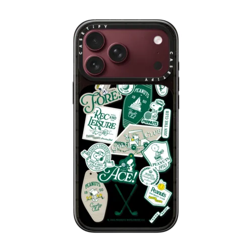 PEANUTS Country Club Phone Case | iPhone 18 Pro Max / Impact Case MagSafe Compatible - Glossy / Glossy Black | Image 1