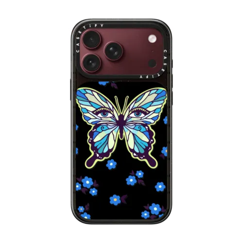 Butterfly Eyes by The Funkie Flower | iPhone 18 Pro Max / Impact Case MagSafe Compatible - Glossy / Glossy Black | Image 1