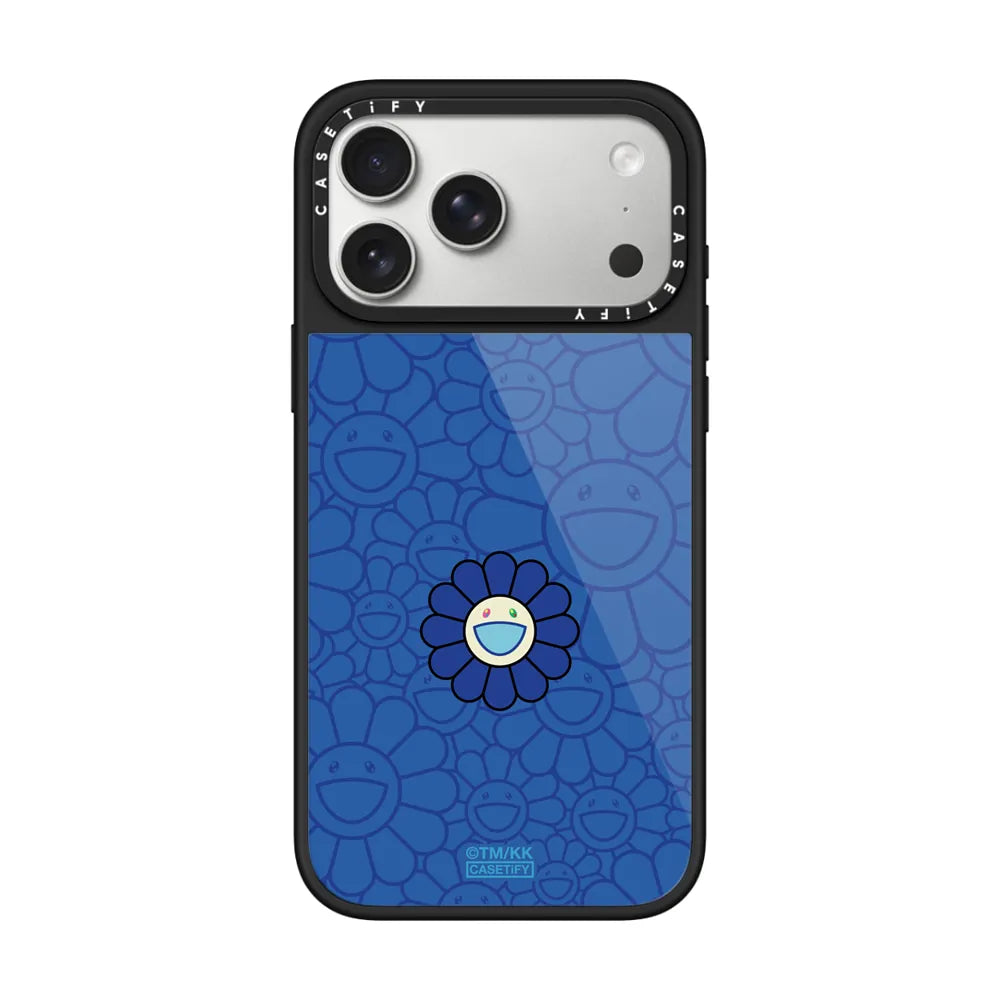 SUPERFLAT FLOWER PHONE CASE (BLUE) | Image 1