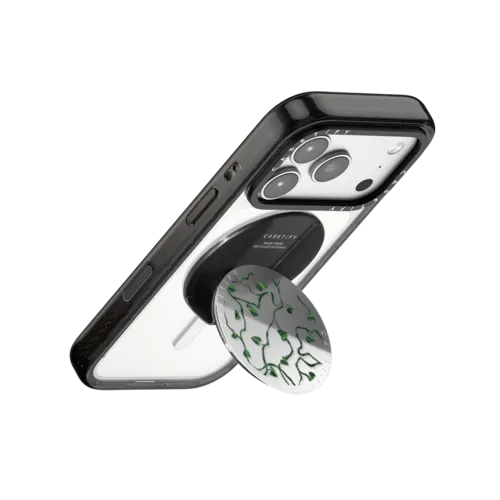 Heart Vines | Snappy Grip Stand / Snappy Mirror Grip Stand MagSafe Compatible / Silver | Image 3