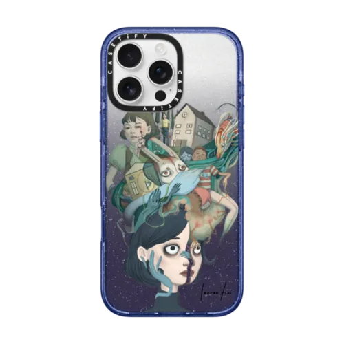 Unreal inc. | iPhone 16 Pro Max / Impact Case MagSafe Compatible / Glitter Indigo | Image 1