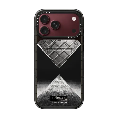 Pyramide du Louvre inversee Case | iPhone 18 Pro Max / Impact Case MagSafe Compatible - Glossy / Glossy Black | Image 1