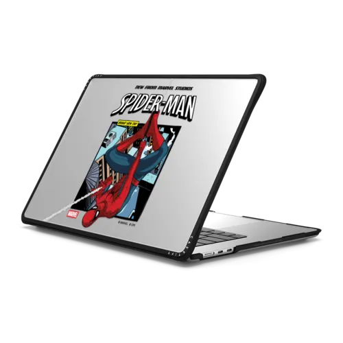 Spider-Man Poster Laptop Case | MacBook Air 15-inch (M2 - M5) / MacBook Impact Case / Black | Image 1