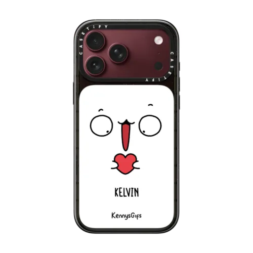 Custom Bread Face Case | iPhone 18 Pro Max / Impact Case MagSafe Compatible - Glossy / Glossy Black | Image 1