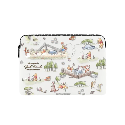Winnie The Pooh Map Medley Laptop Sleeve | Large (16") / Impact Laptop Sleeve / Multicolor | Image 1