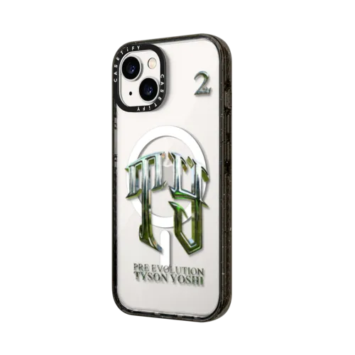 Pre Evolution logo  - TY logo | iPhone 14 Pro / Impact Case MagSafe Compatible / Black | Image 2