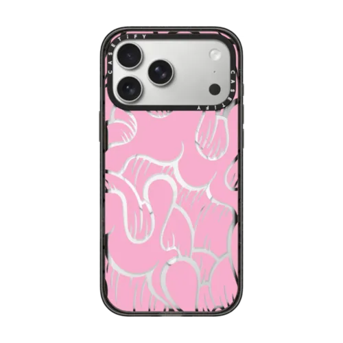 SUPER WAVY (PINK) | iPhone 17 Pro Max / Impact Case MagSafe Compatible / Black | Image 1