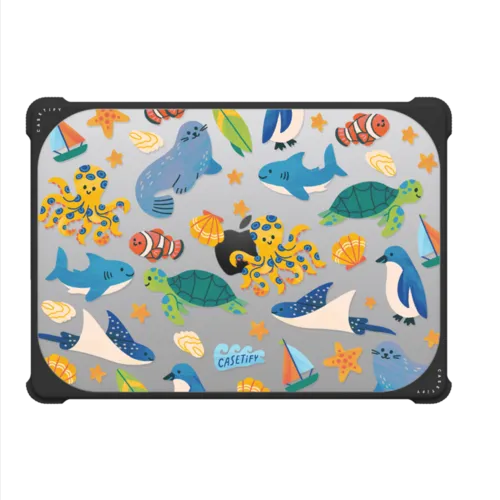 Deep Ocean Wonders | MacBook Pro 14-inch (M1 - M5) / MacBook Bounce Case / Black | Image 2