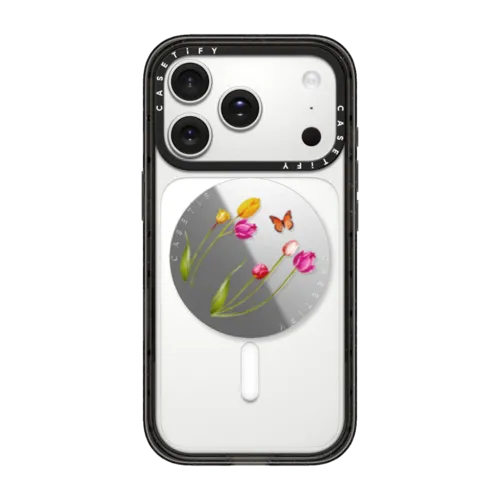 Mystic Tulips | Snappy Grip Stand / Snappy Mirror Grip Stand MagSafe Compatible / Silver | Image 1