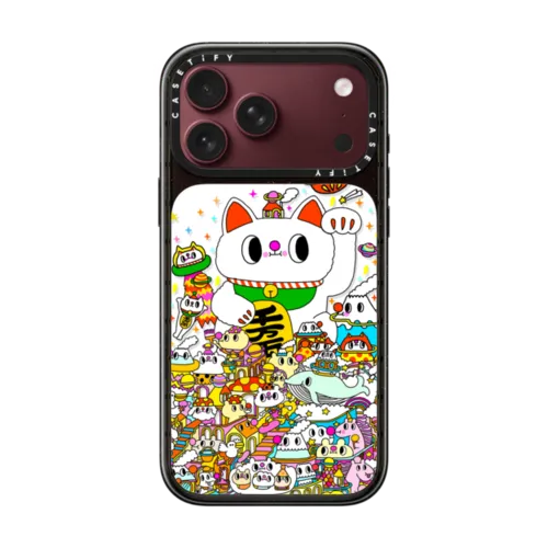 Lucky Cat | iPhone 18 Pro Max / Impact Case MagSafe Compatible - Glossy / Glossy Black | Image 1