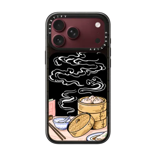 Dim Sum by Georgina Leung | iPhone 18 Pro Max / Impact Case MagSafe Compatible - Glossy / Glossy Black | Image 1