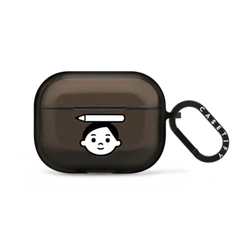 Pencil Boy | AirPods Pro 2 / Earbuds Impact Case / Black | Image 1