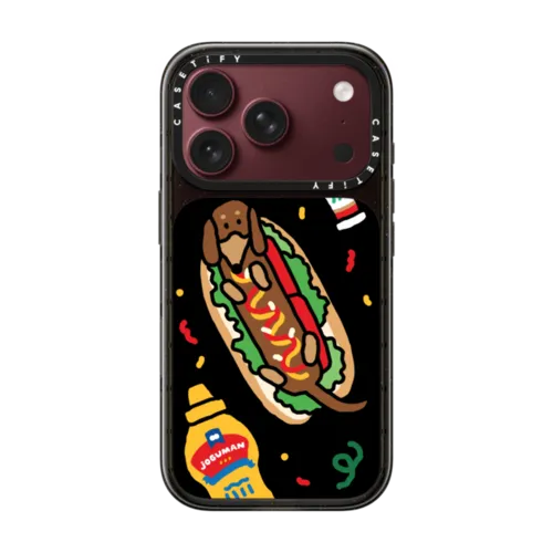 Woody the Hotdog | iPhone 18 Pro / Impact Case MagSafe Compatible - Glossy / Glossy Black | Image 1
